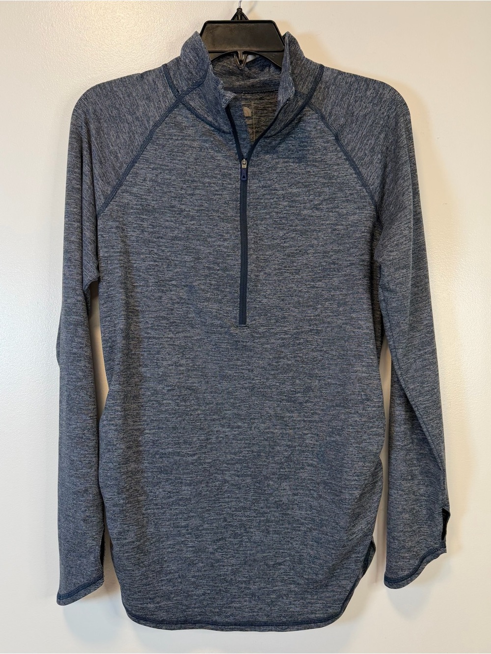 The North Face lightweight 1/2 zip pullover heathered blue sporty Women’s‎ Large